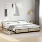 vidaXL Bettgestell mit Schubladen Sonoma-Eiche 200x200cm Holzwerkstoff vidaXL Bettgestell mit Schubladen Sonoma-Eiche 200x200cm Holzwerkstoff