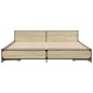 vidaXL Bettgestell mit Schubladen Sonoma-Eiche 200x200cm Holzwerkstoff vidaXL Bettgestell mit Schubladen Sonoma-Eiche 200x200cm Holzwerkstoff
