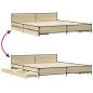 vidaXL Bettgestell mit Schubladen Sonoma-Eiche 200x200cm Holzwerkstoff vidaXL Bettgestell mit Schubladen Sonoma-Eiche 200x200cm Holzwerkstoff