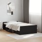 vidaXL Bettgestell mit Schubladen Schwarz 90x190 cm Holzwerkstoff vidaXL Bettgestell mit Schubladen Schwarz 90x190 cm Holzwerkstoff
