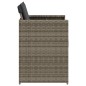 vidaXL Gartenstühle mit Kissen 4 Stk. Grau Poly Rattan vidaXL Gartenstühle mit Kissen 4 Stk. Grau Poly Rattan