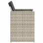 vidaXL Gartenstühle mit Kissen 4 Stk. Hellgrau Poly Rattan vidaXL Gartenstühle mit Kissen 4 Stk. Hellgrau Poly Rattan