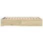 vidaXL Bettgestell mit Schubladen Sonoma-Eiche 135x190cm Holzwerkstoff vidaXL Bettgestell mit Schubladen Sonoma-Eiche 135x190cm Holzwerkstoff