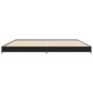vidaXL Bettgestell Schwarz 200x200 cm Holzwerkstoff und Metall vidaXL Bettgestell Schwarz 200x200 cm Holzwerkstoff und Metall