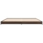 vidaXL Bettgestell Braun Eichen-Optik 200x200 cm Holzwerkstoff Metall vidaXL Bettgestell Braun Eichen-Optik 200x200 cm Holzwerkstoff Metall