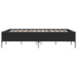 vidaXL Bettgestell Schwarz 150x200 cm Holzwerkstoff und Metall vidaXL Bettgestell Schwarz 150x200 cm Holzwerkstoff und Metall