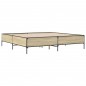 vidaXL Bettgestell Sonoma-Eiche 200x200 cm Holzwerkstoff und Metall vidaXL Bettgestell Sonoma-Eiche 200x200 cm Holzwerkstoff und Metall