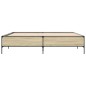 vidaXL Bettgestell Sonoma-Eiche 200x200 cm Holzwerkstoff und Metall vidaXL Bettgestell Sonoma-Eiche 200x200 cm Holzwerkstoff und Metall