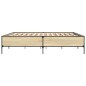 vidaXL Bettgestell Sonoma-Eiche 200x200 cm Holzwerkstoff und Metall vidaXL Bettgestell Sonoma-Eiche 200x200 cm Holzwerkstoff und Metall