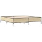 vidaXL Bettgestell Sonoma-Eiche 200x200 cm Holzwerkstoff und Metall vidaXL Bettgestell Sonoma-Eiche 200x200 cm Holzwerkstoff und Metall