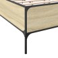 vidaXL Bettgestell Sonoma-Eiche 200x200 cm Holzwerkstoff und Metall vidaXL Bettgestell Sonoma-Eiche 200x200 cm Holzwerkstoff und Metall