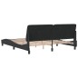 vidaXL Bettgestell mit Kopfteil Schwarz 180x200 cm Samt vidaXL Bettgestell mit Kopfteil Schwarz 180x200 cm Samt