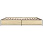 vidaXL Bettgestell Sonoma-Eiche 200x200 cm Holzwerkstoff und Metall vidaXL Bettgestell Sonoma-Eiche 200x200 cm Holzwerkstoff und Metall