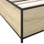 vidaXL Bettgestell Sonoma-Eiche 200x200 cm Holzwerkstoff und Metall vidaXL Bettgestell Sonoma-Eiche 200x200 cm Holzwerkstoff und Metall