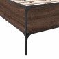 vidaXL Bettgestell Braun Eichen-Optik 135x190 cm Holzwerkstoff Metall vidaXL Bettgestell Braun Eichen-Optik 135x190 cm Holzwerkstoff Metall