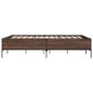 vidaXL Bettgestell Braun Eichen-Optik 120x190 cm Holzwerkstoff Metall vidaXL Bettgestell Braun Eichen-Optik 120x190 cm Holzwerkstoff Metall