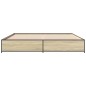 vidaXL Bettgestell Sonoma-Eiche 180x200 cm Holzwerkstoff und Metall vidaXL Bettgestell Sonoma-Eiche 180x200 cm Holzwerkstoff und Metall