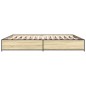 vidaXL Bettgestell Sonoma-Eiche 180x200 cm Holzwerkstoff und Metall vidaXL Bettgestell Sonoma-Eiche 180x200 cm Holzwerkstoff und Metall