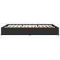 vidaXL Bettgestell Schwarz 140x200 cm Holzwerkstoff und Metall vidaXL Bettgestell Schwarz 140x200 cm Holzwerkstoff und Metall