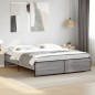 vidaXL Bettgestell Grau Sonoma 180x200 cm Holzwerkstoff und Metall vidaXL Bettgestell Grau Sonoma 180x200 cm Holzwerkstoff und Metall