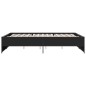 vidaXL Bettgestell Schwarz 150x200 cm Holzwerkstoff und Metall vidaXL Bettgestell Schwarz 150x200 cm Holzwerkstoff und Metall
