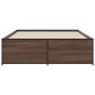 vidaXL Bettgestell Braun Eichen-Optik 120x200 cm Holzwerkstoff Metall vidaXL Bettgestell Braun Eichen-Optik 120x200 cm Holzwerkstoff Metall