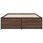 vidaXL Bettgestell Braun Eichen-Optik 120x190 cm Holzwerkstoff Metall vidaXL Bettgestell Braun Eichen-Optik 120x190 cm Holzwerkstoff Metall