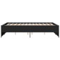 vidaXL Bettgestell Schwarz 120x190 cm Holzwerkstoff und Metall vidaXL Bettgestell Schwarz 120x190 cm Holzwerkstoff und Metall