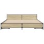 vidaXL Bettgestell mit Schubladen Sonoma-Eiche 180x200cm Holzwerkstoff vidaXL Bettgestell mit Schubladen Sonoma-Eiche 180x200cm Holzwerkstoff