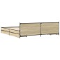 vidaXL Bettgestell mit Schubladen Sonoma-Eiche 180x200cm Holzwerkstoff vidaXL Bettgestell mit Schubladen Sonoma-Eiche 180x200cm Holzwerkstoff