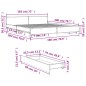 vidaXL Bettgestell mit Schubladen Sonoma-Eiche 180x200cm Holzwerkstoff vidaXL Bettgestell mit Schubladen Sonoma-Eiche 180x200cm Holzwerkstoff