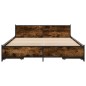 vidaXL Bettgestell mit Schubladen Räuchereiche 160x200cm Holzwerkstoff vidaXL Bettgestell mit Schubladen Räuchereiche 160x200cm Holzwerkstoff