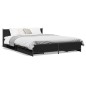 vidaXL Bettgestell mit Schubladen Schwarz 140x200 cm Holzwerkstoff vidaXL Bettgestell mit Schubladen Schwarz 140x200 cm Holzwerkstoff