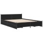 vidaXL Bettgestell mit Schubladen Schwarz 135x190 cm Holzwerkstoff vidaXL Bettgestell mit Schubladen Schwarz 135x190 cm Holzwerkstoff