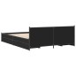 vidaXL Bettgestell mit Schubladen Schwarz 135x190 cm Holzwerkstoff vidaXL Bettgestell mit Schubladen Schwarz 135x190 cm Holzwerkstoff