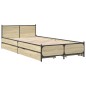 vidaXL Bettgestell mit Schubladen Sonoma-Eiche 90x190 cm Holzwerkstoff vidaXL Bettgestell mit Schubladen Sonoma-Eiche 90x190 cm Holzwerkstoff