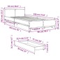 vidaXL Bettgestell mit Schubladen Sonoma-Eiche 90x190 cm Holzwerkstoff vidaXL Bettgestell mit Schubladen Sonoma-Eiche 90x190 cm Holzwerkstoff