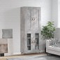 Highboard Betongrau 69,5x34x180 cm Holzwerkstoff Highboard Betongrau 69,5x34x180 cm Holzwerkstoff