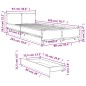 vidaXL Bettgestell mit Schubladen Grau Sonoma 90x200 cm Holzwerkstoff vidaXL Bettgestell mit Schubladen Grau Sonoma 90x200 cm Holzwerkstoff