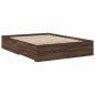vidaXL Bettgestell mit Schubladen Braun Eichen-Optik 120x200 cm vidaXL Bettgestell mit Schubladen Braun Eichen-Optik 120x200 cm