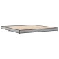 vidaXL Bettgestell Grau Sonoma 160x200 cm Holzwerkstoff und Metall vidaXL Bettgestell Grau Sonoma 160x200 cm Holzwerkstoff und Metall