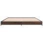 vidaXL Bettgestell Braun Eichen-Optik 150x200 cm Holzwerkstoff Metall vidaXL Bettgestell Braun Eichen-Optik 150x200 cm Holzwerkstoff Metall