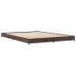 vidaXL Bettgestell Braun Eichen-Optik 150x200 cm Holzwerkstoff Metall vidaXL Bettgestell Braun Eichen-Optik 150x200 cm Holzwerkstoff Metall