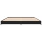 vidaXL Bettgestell Schwarz 120x200 cm Holzwerkstoff und Metall vidaXL Bettgestell Schwarz 120x200 cm Holzwerkstoff und Metall