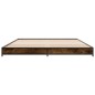 vidaXL Bettgestell Räuchereiche 140x190 cm Holzwerkstoff und Metall vidaXL Bettgestell Räuchereiche 140x190 cm Holzwerkstoff und Metall
