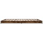 vidaXL Bettgestell Räuchereiche 140x190 cm Holzwerkstoff und Metall vidaXL Bettgestell Räuchereiche 140x190 cm Holzwerkstoff und Metall