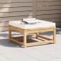 vidaXL Gartenhocker mit Kissen Massivholz Akazie vidaXL Gartenhocker mit Kissen Massivholz Akazie