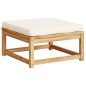 vidaXL Gartenhocker mit Kissen Massivholz Akazie vidaXL Gartenhocker mit Kissen Massivholz Akazie