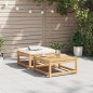 vidaXL Gartenhocker mit Kissen Massivholz Akazie vidaXL Gartenhocker mit Kissen Massivholz Akazie