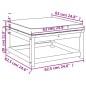 vidaXL Gartenhocker mit Kissen Massivholz Akazie vidaXL Gartenhocker mit Kissen Massivholz Akazie